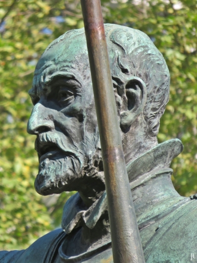 2017-04-12_5 MADRID-Urlaub (58) Plaza de España - Monumento a Cervantes -Don Quixote (Lorenzo Coullaut Valera, 1925-'30)
